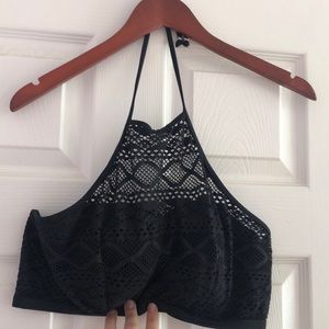 Black bathing suit top